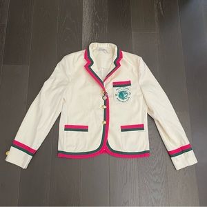 NWOT Rowing Blazers Women's XL Exclusive Puma Hoops Wool Blazer